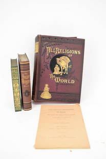 Group of Books on World Religions and Philosophy: Group of Books on World Religions and PhilosophyIncluding 'All Religions of the World', revised edition, 1881, and 3 other titles, 4 books totalAll books sold "as is."