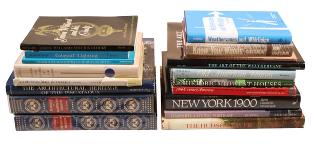 Assorted Books on American Architecture, Furniture, and Decor