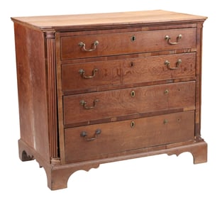 George III Oak Gentleman's Dressing Chest