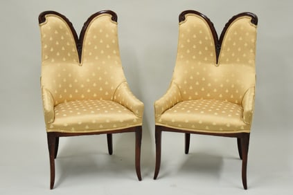 Vintage Pair of Provincial Style Side Chairs