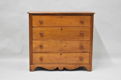 Antique Country Pine Chest of Drawers
