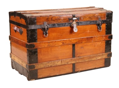 Metal Mounted Pine Trunk