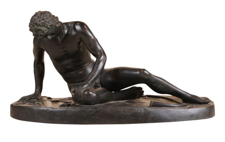 French 19th C., The Dying Gaul, Bronze