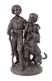 Jean-Baptiste Alix, 1801, Le Trois Amis, Bronze Sculpture