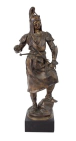 Alfred Bayre, 1839-1882, Tartare Mandchou, Patinated Bronze