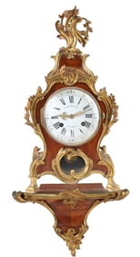 Louis XV Ormolu-Mounted Walnut Bracket Clock