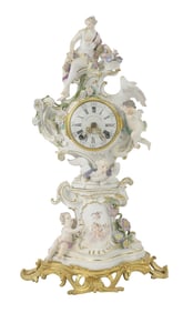 Etienne Lenoir Ormolu-Mounted Porcelain Mantle Clock