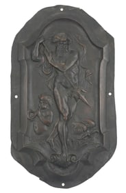 Bronze Plaque of Poseidon