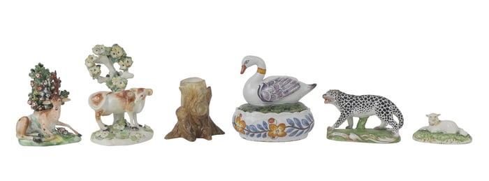 Three Derby Animal Figures