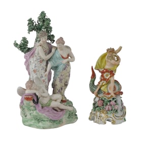 Two Derby Porcelain Figural Groups