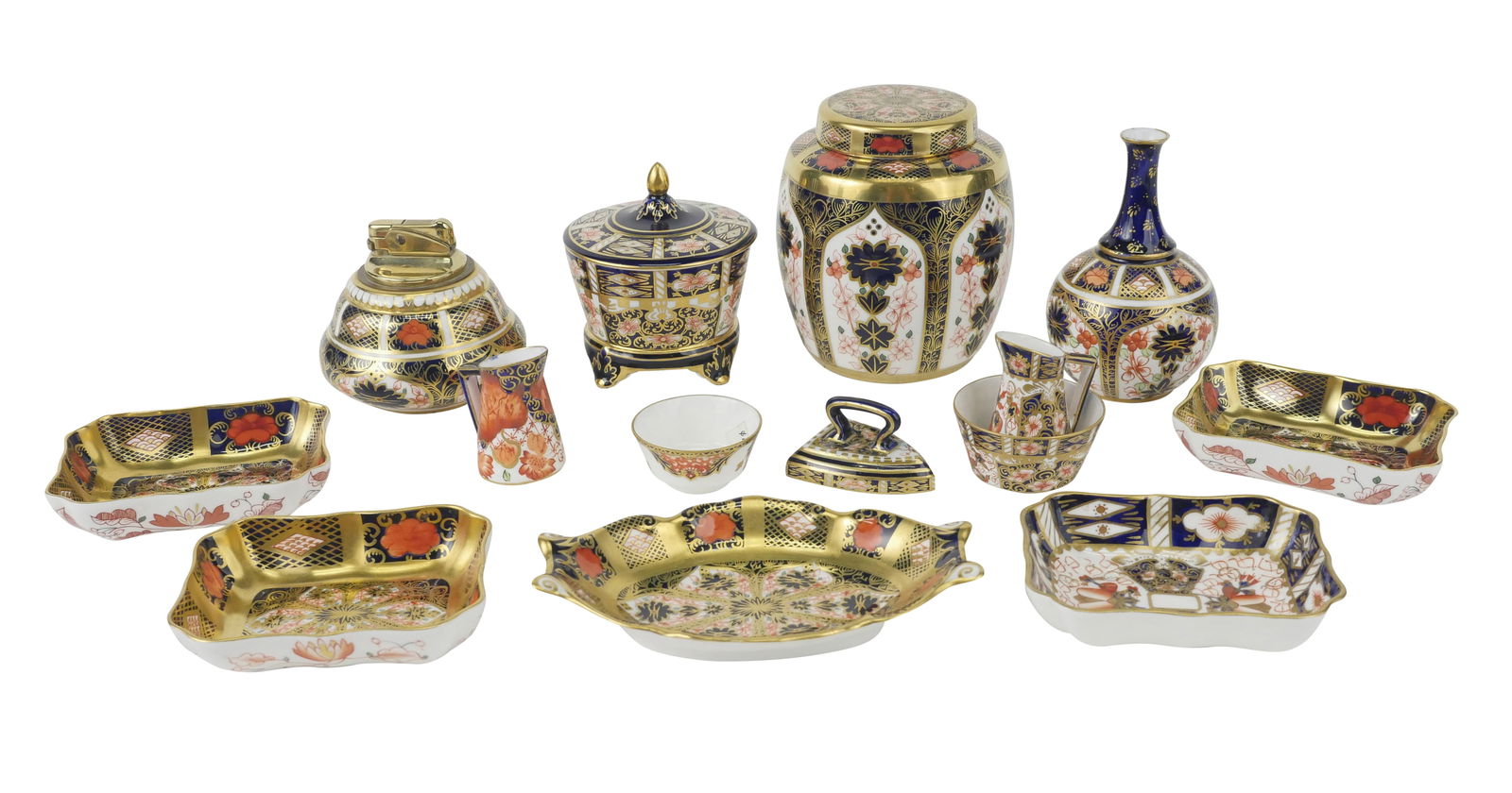 Group of Royal Crown Derby Porcelain Table Articles (1 of 14)
