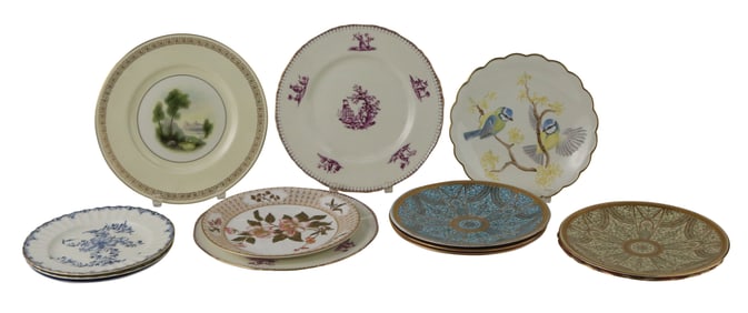 Thirteen Royal Worcester Assorted Plates