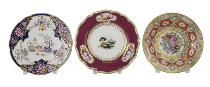 Three Chamberlain Worcester Plates