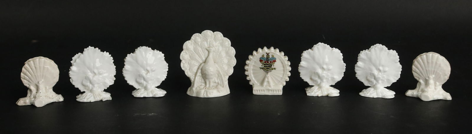 Eight White Porcelain Menu Holders (1 of 8)