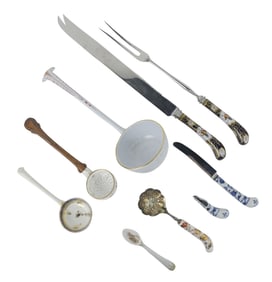 Group of Porcelain Utensils