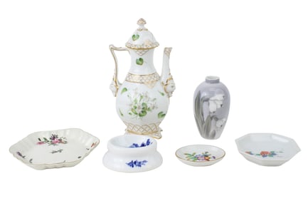 Royal Copenhagen Floral Decorated Coffee Pot