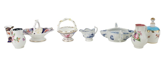 Eight Porcelain Table Articles
