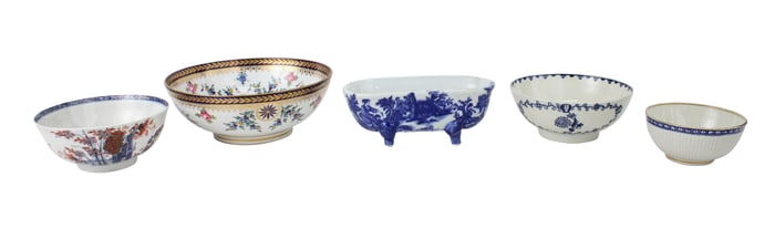 Two Liverpool Porcelain Bowls