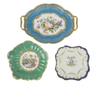 Worcester "Fancy Birds" Porcelain Square Plate