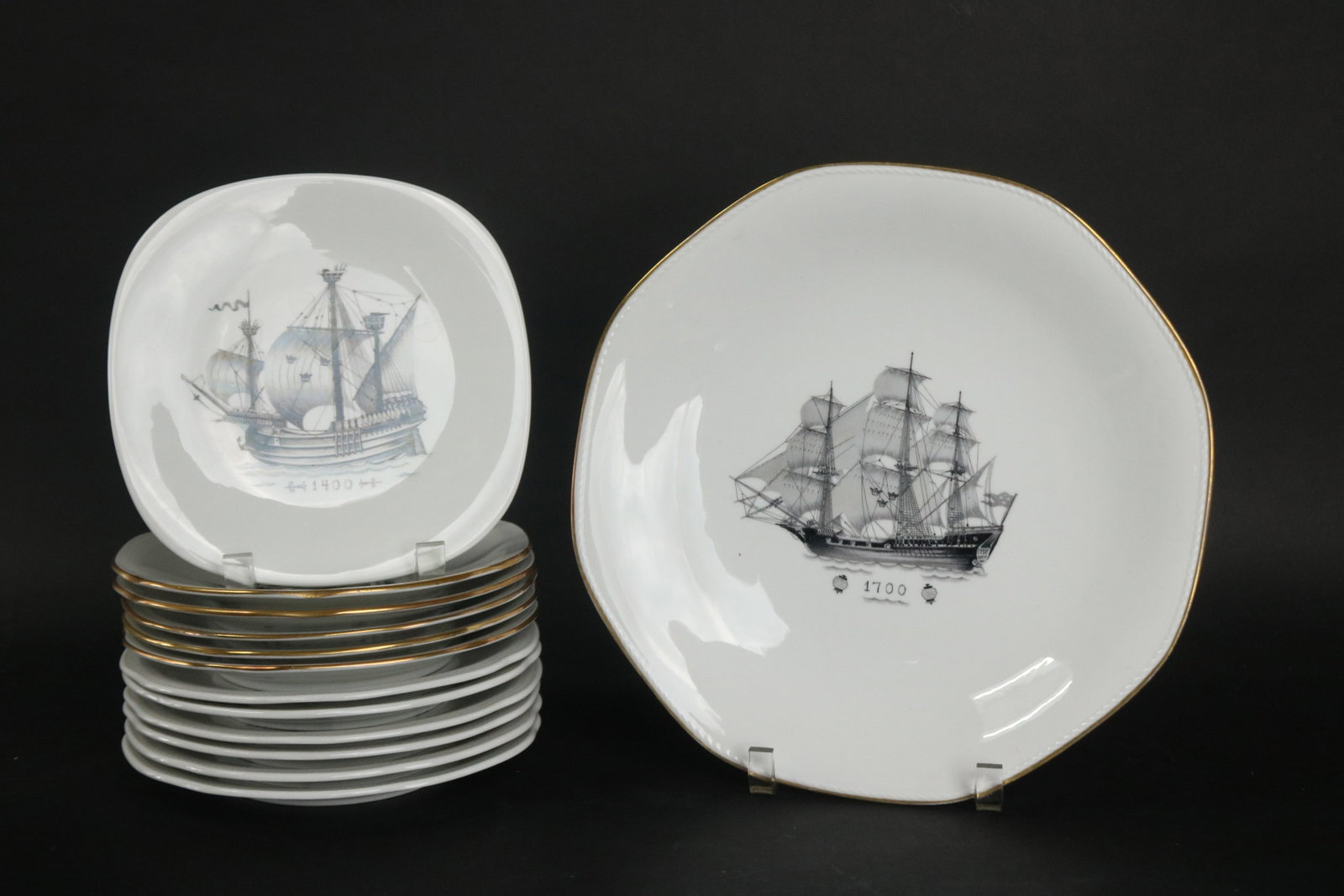 Group of Rorstrand Sailing Ship Plates (1 of 7)