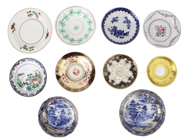Group of Assorted Porcelain Saucers