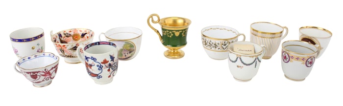 Eleven Assorted Porcelain Teacups
