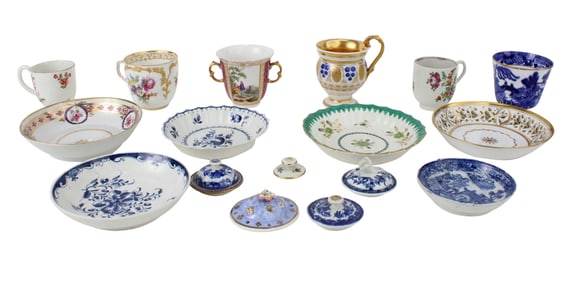 Group of Assorted Cups and Saucers