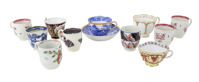 Eleven Assorted Porcelain Teacups