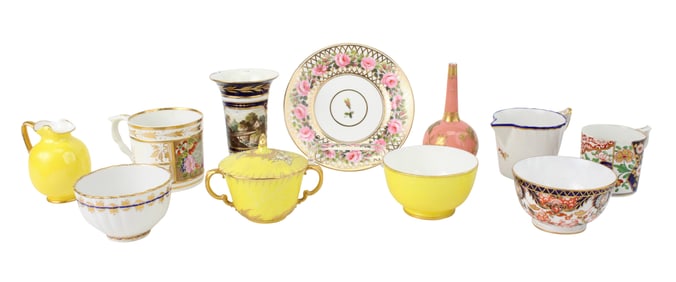 Ten Derby Porcelain Table Articles