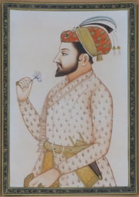 Portrait Miniature of Emperor Shah Jahan
