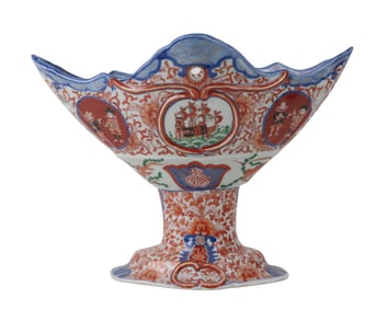 Japanese Imari Porcelain Fruit Basket