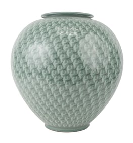 Korean "Thousand Cranes" Celadon Vase