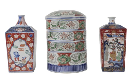 Japanese Imari Square Shaped Vase