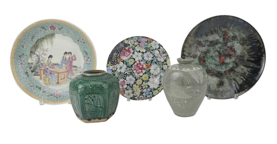 Chinese Famille Rose Porcelain Shallow Bowl