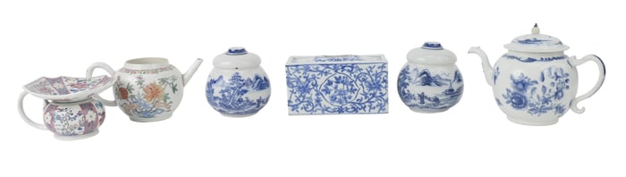 Six Chinese Porcelain Table Articles