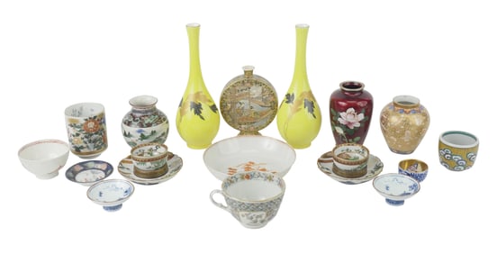 Group of Japanese and Chinese Table Articles