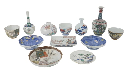 Group of Japanese Porcelain Table Articles