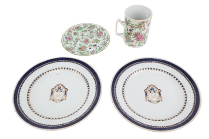 Group of Chinese Old Export Porcelain Table Articles