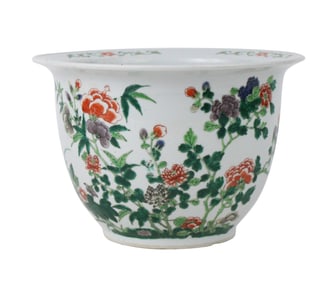 Chinese Famille Rose Floral Jardiniere