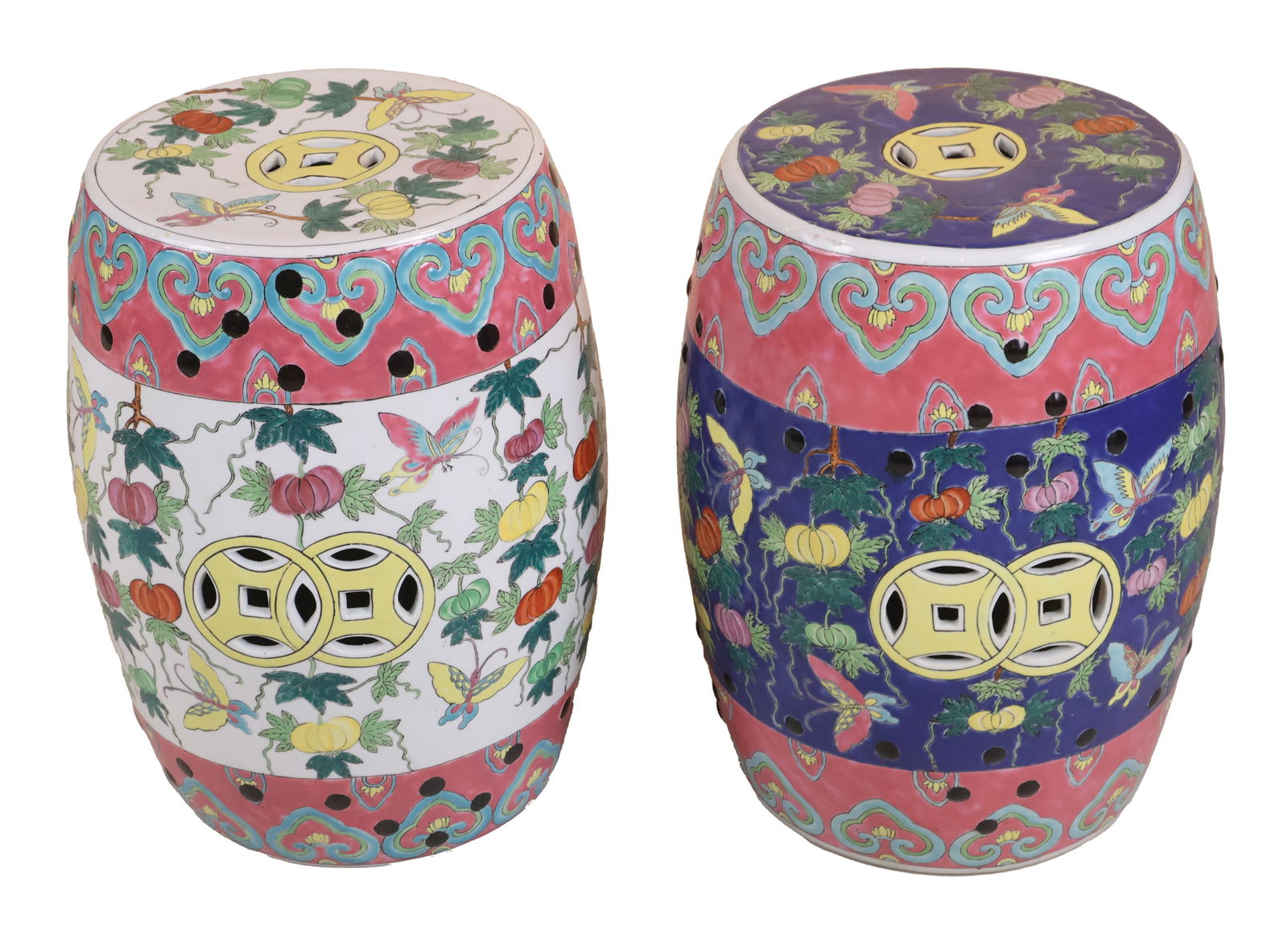 Two Chinese Style Porcelain Garden Seats (1 of 15)