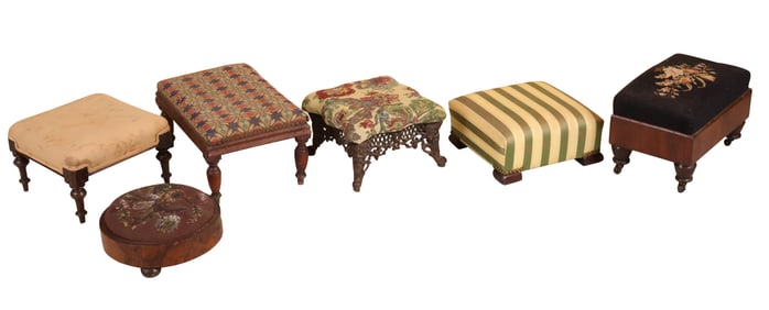 Six Assorted Footstools