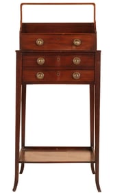 George III Mahogany Cheveret