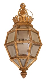 Gilt-Bronze Octagonal Lantern