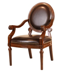 Adam Style Mahogany Library Armchair
