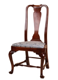 Queen Anne Mahogany Balloon-Seat Side Chair