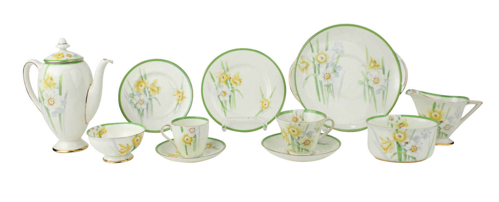 Royal Doulton "Daffodil" Partial Tea Service (1 of 14)