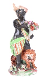 Derby Porcelain Figure of a Boy Representing Africa