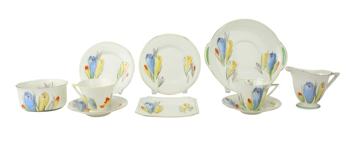 Royal Doulton "Crocus" Partial Tea Service