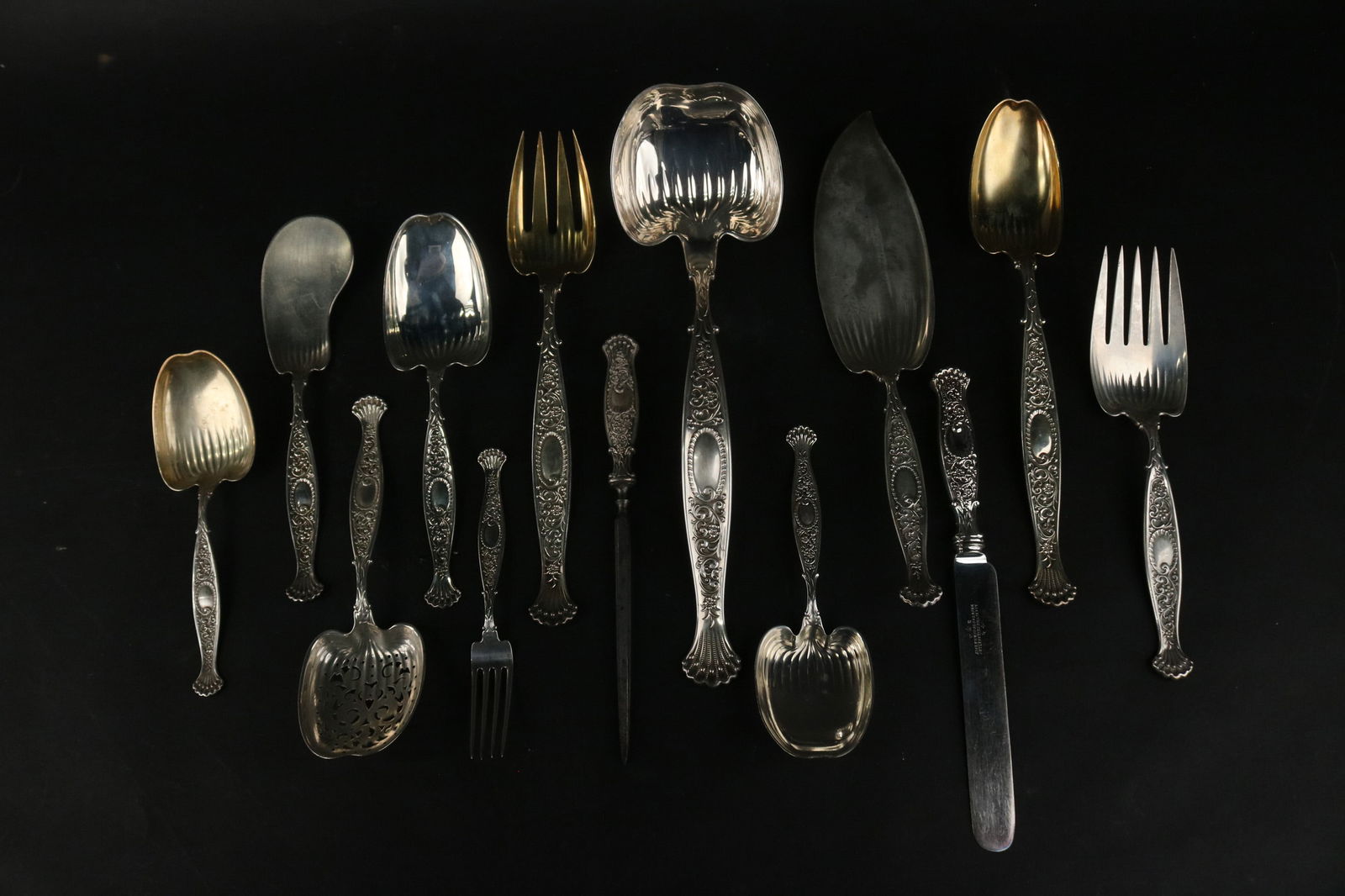 Sterling Silver 1888 Hyperion Pattern Flatware (1 of 13)