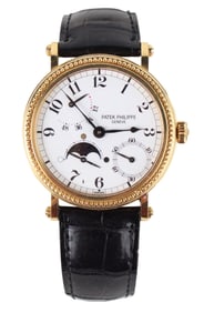 Patek Philippe 5015J 18K Yellow Gold Power Reserve Moonphase Watch